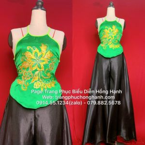 Thuê Yếm Váy Tứ Thân Quần rộng Đen Cây 227 - TT227