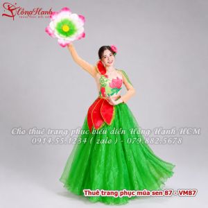 Thuê trang phục múa sen 87 - VM87
