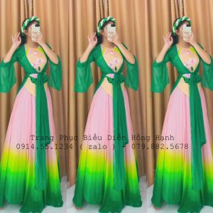 Áo Khoác tứ thân 14 xanh rêu - KTT14