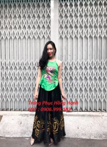 Thuê Yếm Váy Tứ Thân Xanh Lá Cây 225 - TT225