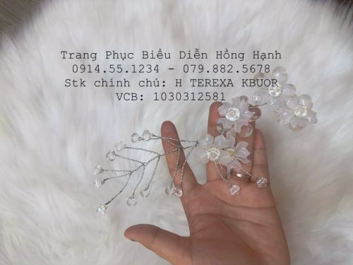Thuê hoa đá cài tóc PK.0015.10k