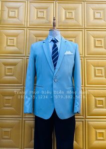 Đồ Vest Nam Xanh nhạt 8 - VN8