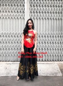 Thuê Yếm Váy Tứ Thân Đỏ 221 - TT221