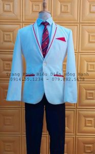 Đồ Vest Nam 55 Trắng (Áo & Quần) - VN55