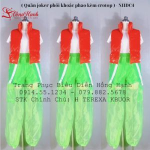 Trang phục nhảy hiện đại ( Quần joker phối khoác phao kèm crotop ) - NHDC4