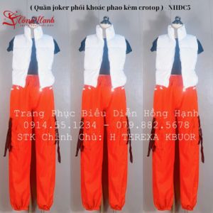 Trang phục nhảy hiện đại ( Quần joker phối khoác phao kèm crotop ) - NHDC5