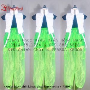 Trang phục nhảy hiện đại ( Quần joker phối khoác phao kèm crotop ) - NHDC6