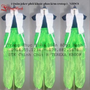 Trang phục nhảy hiện đại ( Quần joker phối khoác phao kèm crotop ) - NHDC8