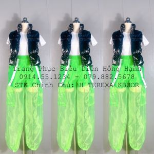 Trang phục nhảy hiện đại ( Quần joker phối khoác phao kèm crotop )