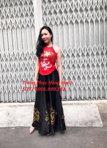 Thuê Yếm Váy Tứ Thân Đỏ 222 - TT222