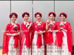 Áo Tứ Thân Đỏ Yếm Trắng Họa Tiết Hoa Hồng 99