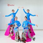Thuê áo dài truyền thống 377 xanh dương đậm - ADTT377