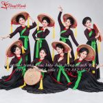 Áo Tứ Thân Truyền Thống Nâu Vạt Xanh 191 - TT191