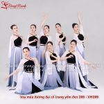 Váy múa đương đại cổ trang yếm đen 289 - VM289