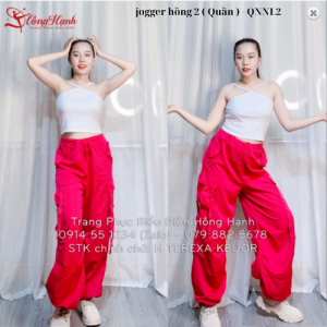 Thuê quần nhảy jogger hồng 2 ( Quần ) - QNNL2