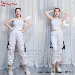 Thuê quần nhảy jogger trắng 06 ( Quần ) - QNNL6