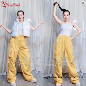 Thuê quần nhảy jogger vàng 14 ( quần ) - QNNL14