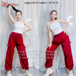 Thuê quần nhảy jogger đỏ 12 ( quần ) - QNNL12