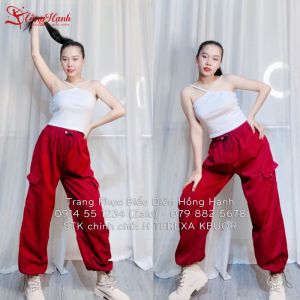 Thuê quần nhảy jogger đỏ  12 ( quần )