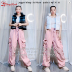 Thuê quần nhảy jogger hồng 13 ( Phao + quần ) - QNNL13