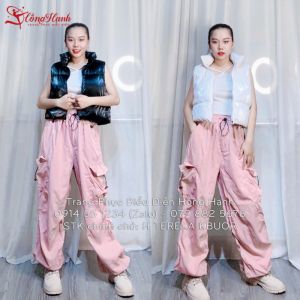 Thuê quần nhảy jogger hồng  ( Phao + quần )