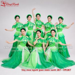Váy múa người giao mầm xanh 287 - VM287
