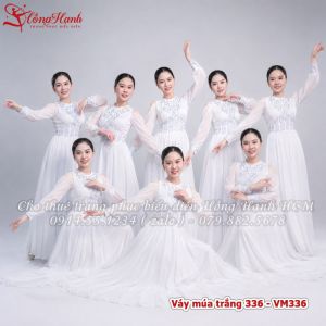 Váy múa trắng 336 - VM336