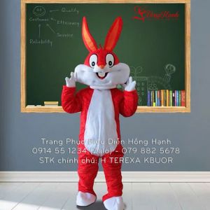 Thuê Trang Phục Thỏ Ngọc Màu Đỏ