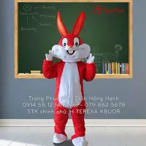 Thuê Trang Phục Thỏ Ngọc Màu Đỏ