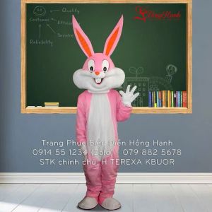 Thuê Trang Phục Thỏ Ngọc Màu Hồng