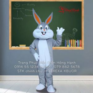 Thuê Trang Phục Thỏ Ngọc Màu Xám