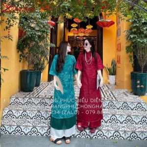Áo dài cách tân nữ Đỏ 274 - ADCTN274D