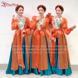 Thuê áo tứ thân hồng Bắc Bling