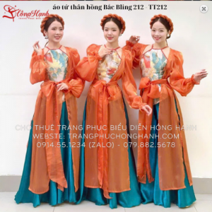 Thuê áo tứ thân hồng Bắc Bling 212 - TT212