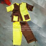 Cho Thuê Đồ Bà Ba Trẻ Em màu Vàng - Nâu - BBTE12