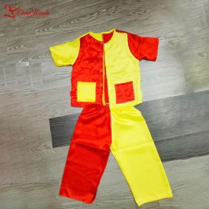 Cho Thuê Đồ Bà Ba Trẻ Em màu Vàng - Đỏ - BBTE14