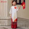 ao-dai-tre-em-co-do-sao-vang-viet-nam - ảnh nhỏ  1
