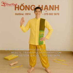 Trang phục Ấn độ Nam màu vàng