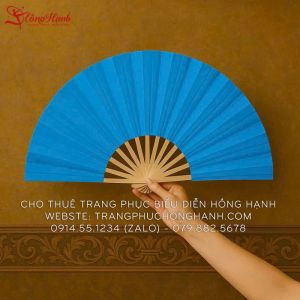 Cho Thuê Quạt Múa Màu Xanh Biển
