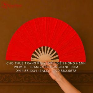 Cho Thuê Quạt Múa Màu Đỏ