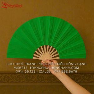 Cho Thuê Quạt Múa Màu Xanh Lá