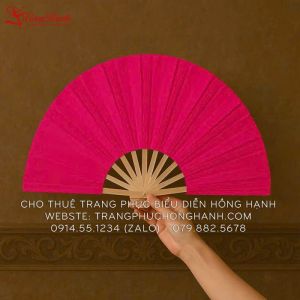 Cho Thuê Quạt Múa Màu Hồng