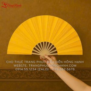 Cho Thuê Quạt Múa Màu Vàng