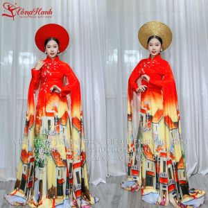 Áo dài trình diễn 66