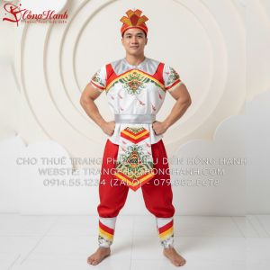 Cho Thuê Trang Phục Âu Lạc Nam 3 (đỏ trắng)