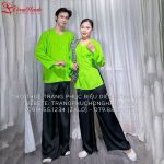 Thuê Áo bà ba nam - nữ màu Xanh chuối 86 (chưa kèm khăn rằn) - BBN86