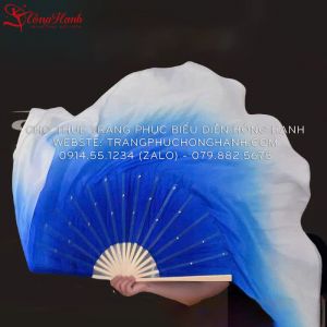 Cho Thuê Quạt Múa Xanh trắng 54