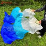 Cho Thuê Quạt Múa màu Xanh trắng 59 - Q59