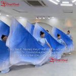 Thuê cờ bán nguyệt Múa xanh - CBN1