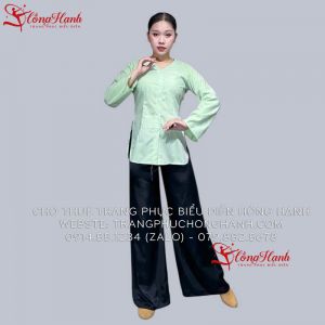 Thuê Áo bà ba nữ màu xanh 103